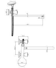 Смеситель для ванны Damixa Object HFON95000 универсальный