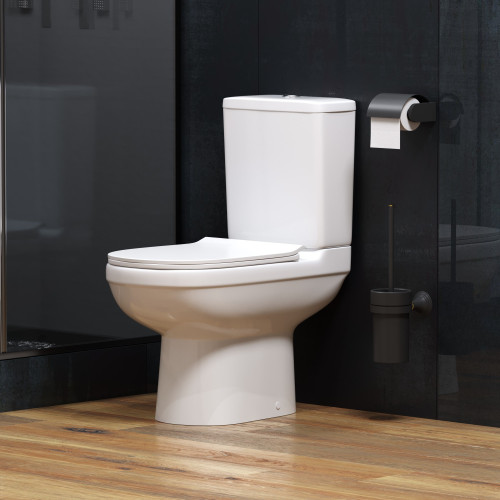 Унитаз Niagara Nero NG-9902 (620*360*750) напольный БЕЗОБОДКОВЫЙ с толстой крышкой