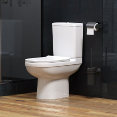 Унитаз Niagara Nero NG-9902 (620*360*750) напольный БЕЗОБОДКОВЫЙ с толстой крышкой