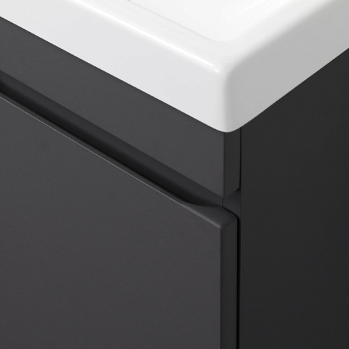 Тумба Итана Alexa 50 493х343х570 подвесная с раковиной Clarissa 50 левый Графит (CS00080611)