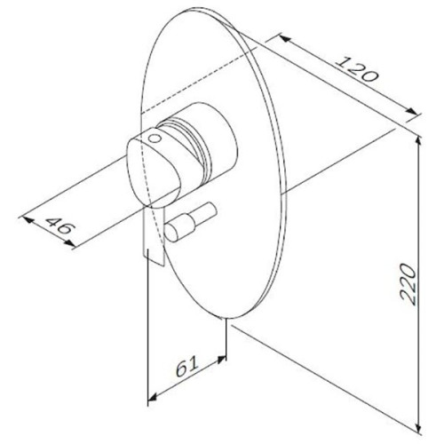 Смеситель для душа AM PM Awe F1585000