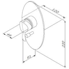 Смеситель для душа AM PM Awe F1585000