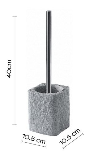 Gedy Aries, напольный ерш, цвет хром - серый