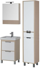 Мебель для ванной Aquanet Гретта 60 светлый дуб (камерино 2 ящика)