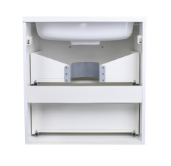 Тумба подвесная Style Line Каре 60 (2 ящ.) Люкс белая, PLUS