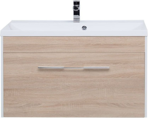 Тумба с раковиной Aquanet Августа 100 дуб сонома