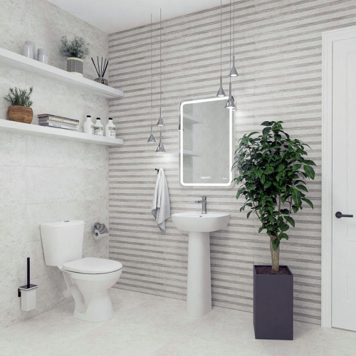 Унитаз-компакт КЕРАМИН Лаго Инкоэр с мягким сиденьем, белый