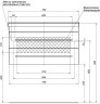 Тумба с раковиной Aquanet Верона NEW 75 черный (подвесная 2 ящика)