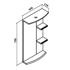 Зеркало Runo Азов 40