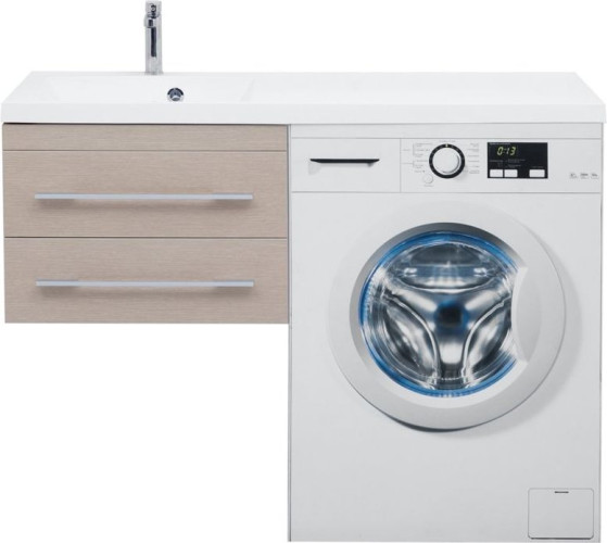 Тумба с раковиной Aquanet Нота 120 L светлый дуб