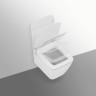 T359601 STRADA II AquaBlade® Подвесной унитаз с сидением и крышкой с функцией плавного закрытия T360101, с крепежом для полностью скрытого монтажа