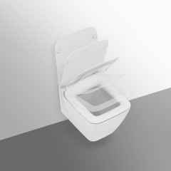 T359601 STRADA II AquaBlade® Подвесной унитаз с сидением и крышкой с функцией плавного закрытия T360101, с крепежом для полностью скрытого монтажа