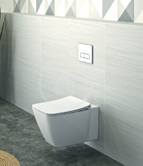 T359601 STRADA II AquaBlade® Подвесной унитаз с сидением и крышкой с функцией плавного закрытия T360101, с крепежом для полностью скрытого монтажа