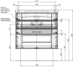 Тумба с раковиной Aquanet Рондо 70 белый антик (2 ящика)