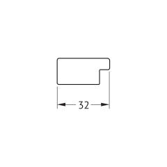 Зеркало настенное  EVOFORM в багетной раме чёрные дюны, 69х149 см, BY 7490