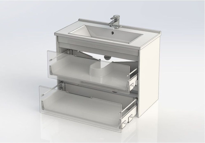 Тумба под раковину Aquanet Тулон 85 белый