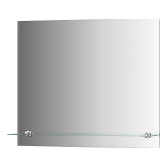 Зеркало настенное с фацетом и полочкой Attractive EVOFORM 60х50 см, BY 0514