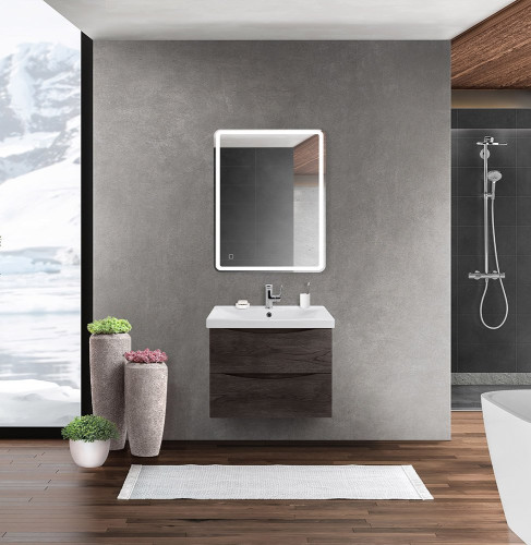 База под раковину подвесная BelBagno MARINO-CER-600-2C-SO-WO-P Rovere Bianco
