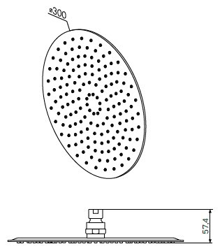 Верхний душ AM PM 30 F05R0001