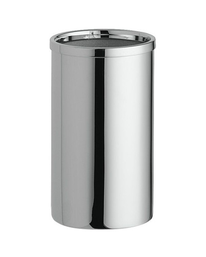 Surya Metall, круглый металлический стакан для ватных палочек 5х5хh8,5 см, цвет золото