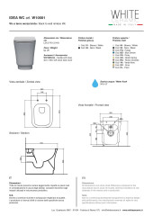 White Ceramic Idea, напольный безободковый унитаз 51x35x43h см, цвет черный матовый