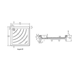 Душевой поддон Ravak ANGELA-80 EX белый