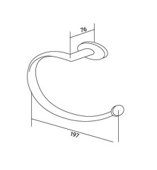 Держатель для полотенец AM PM Awe A1534400