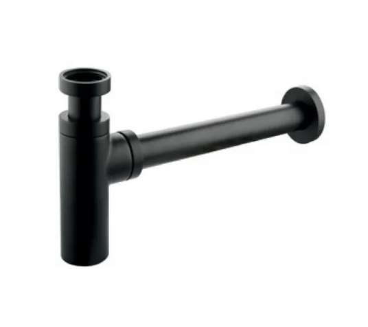 Сифон KAISER для раковины б/вып. Черный (958L-Bl)