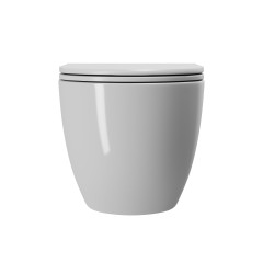 Унитаз подвесной безободковый Bauedge Торнадо BL0001-HQ, белый