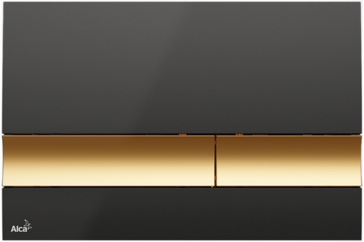 Кнопка смыва alcadrain 24.7х1.9х16.5 для инсталляции, пластик, цвет Черный (M1728-5)