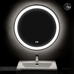 Зеркало AQUATON Анелло 75x75 c подсветкой, белое (1A260702AK010)