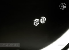 Зеркало AQUATON Анелло 75x75 c подсветкой, белое (1A260702AK010)