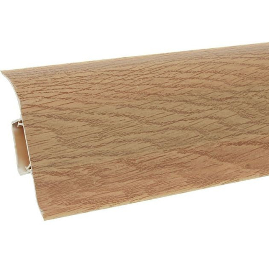 Плинтус Ideal Comfort с кабель каналом Дуб Коньячный 206