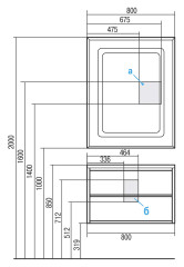 Тумба под раковину AQUATON РИМИНИ 80 подвесная, белая (1A226701RN010)