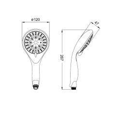 Ручной душ Iddis A10161 круглый