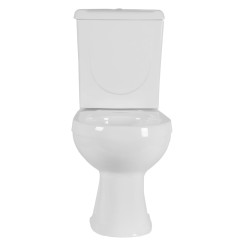 Унитаз-компакт Ирида Стандарт горизонтальный выпуск, с сиденьем, белый (40301110602)