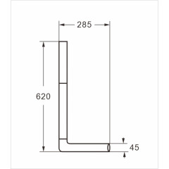 Бачок пластиковый AZARIO 380x90x390 с соединительной трубой, белый (AZ-972)