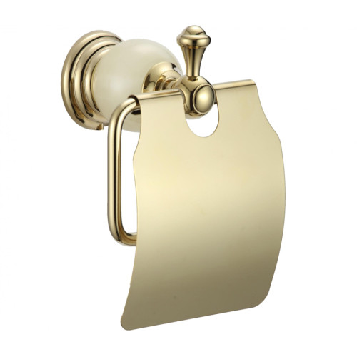 Держатель для туалетной бумаги с крышкой S-05751B Savol золото