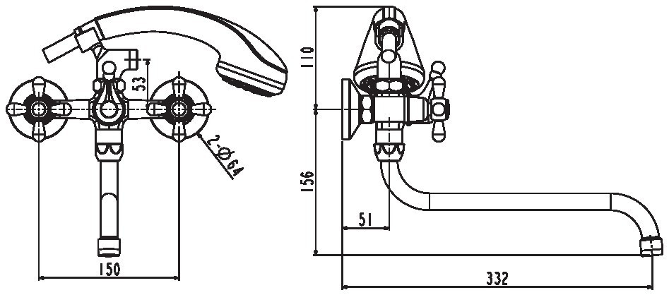 Смеситель Esko Vienna VN 31-2