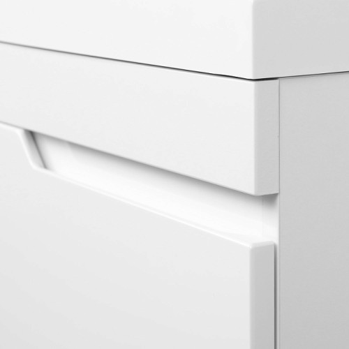 Тумба Итана Alexa 50 493х343х570 подвесная с раковиной Clarissa 50 левый Белый глянец (CS00080610)