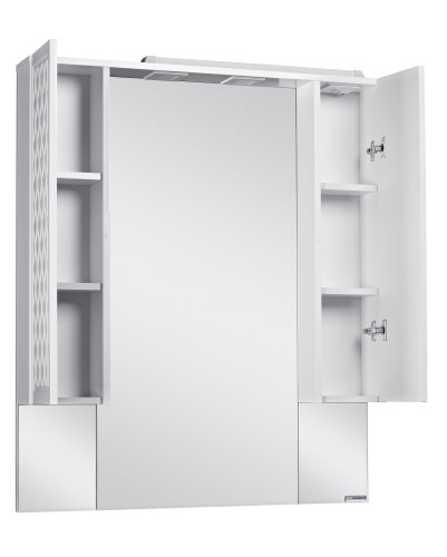 Шкаф-зеркало 3D 90 Эл. Домино