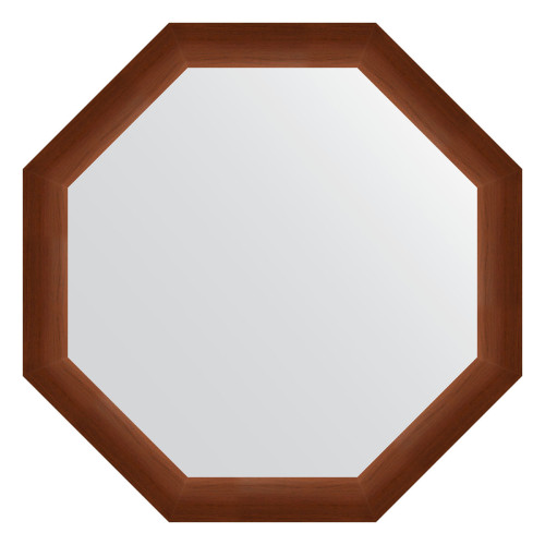 Зеркало настенное Octagon EVOFORM в багетной раме орех, 72,4х72,4 см, BY 3729