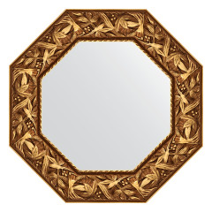 Зеркало настенное Octagon EVOFORM в багетной раме византия золото, 58,8х58,8 см, BY 3829
