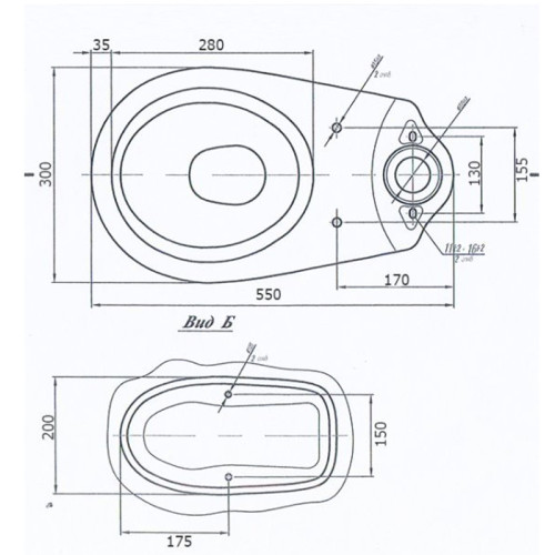 Унитаз компакт детский Вершок Лобненский стройфарфор, сливная арматура+сиденье (10/1/5/3-24)