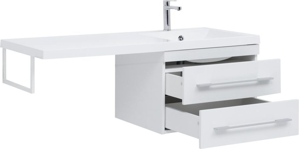Тумба с раковиной Aquanet Нота 120 R белый