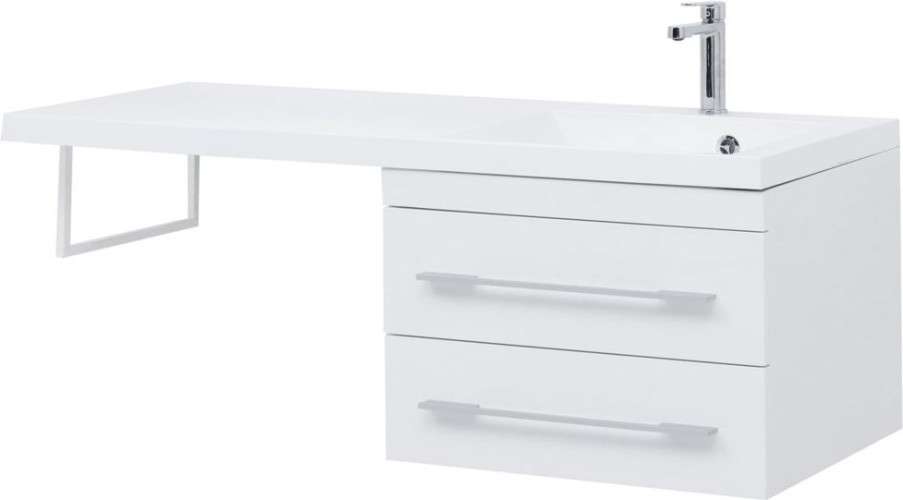 Тумба с раковиной Aquanet Нота 120 R белый