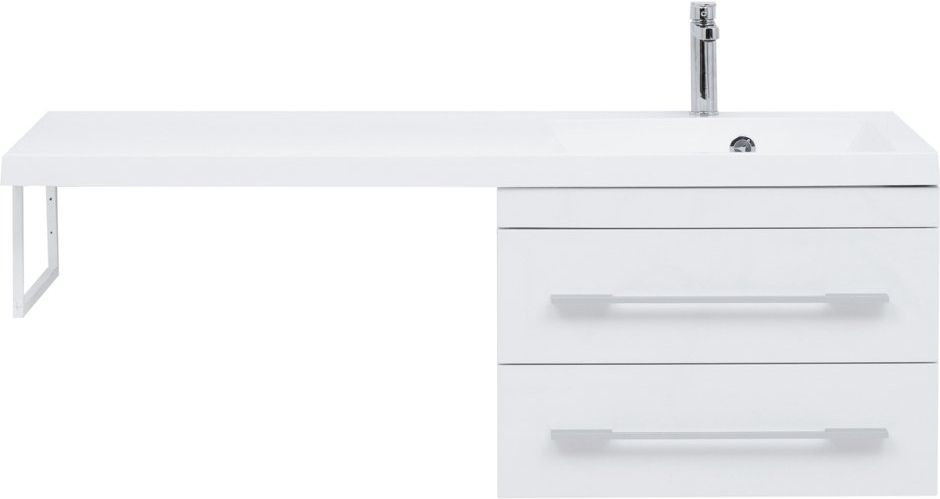 Тумба с раковиной Aquanet Нота 120 R белый