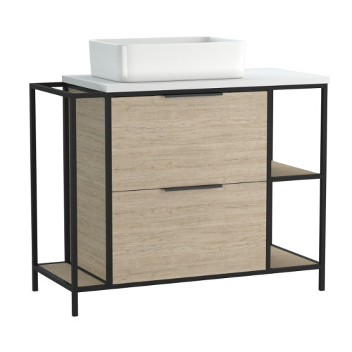 Тумба под раковину напольная Cersanit BOSQUET 100 для CREA 50 дуб