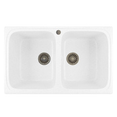 Мойка из искусственного мрамора MIXLINE ML-GM23 49,5x77,5 (532404)