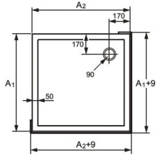 Поддон для душа  Huppe Verano 235012.055